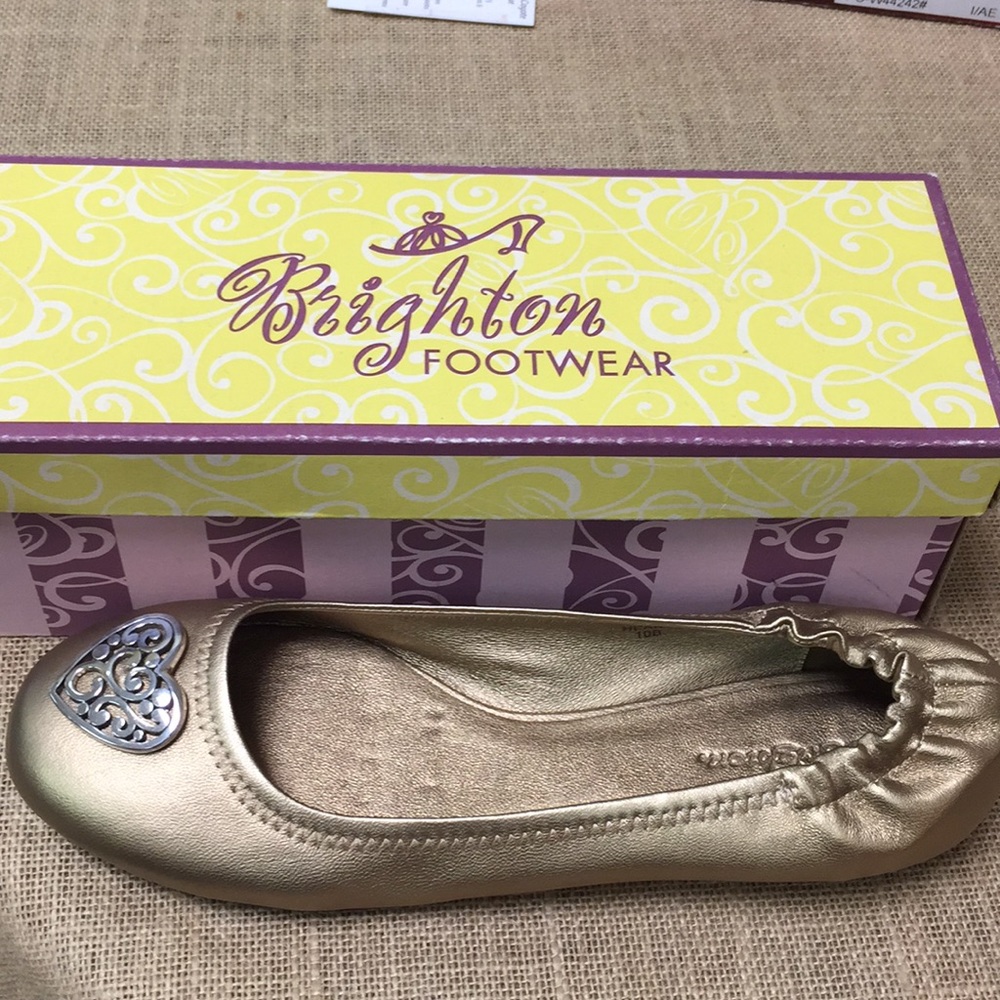 Brighton Heart Gold flats